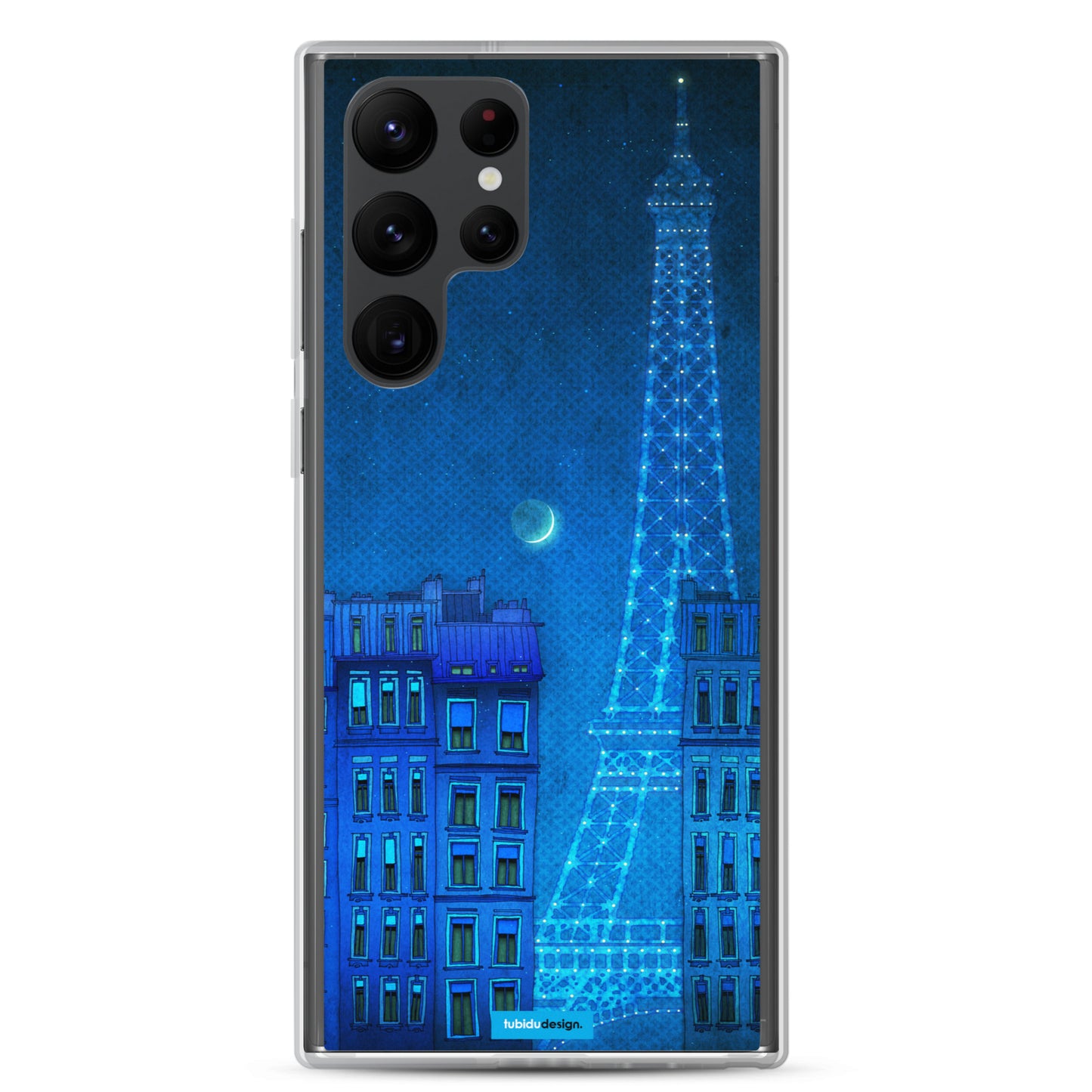 The lights of the Eiffel tower - Illustrated Samsung Phone Case