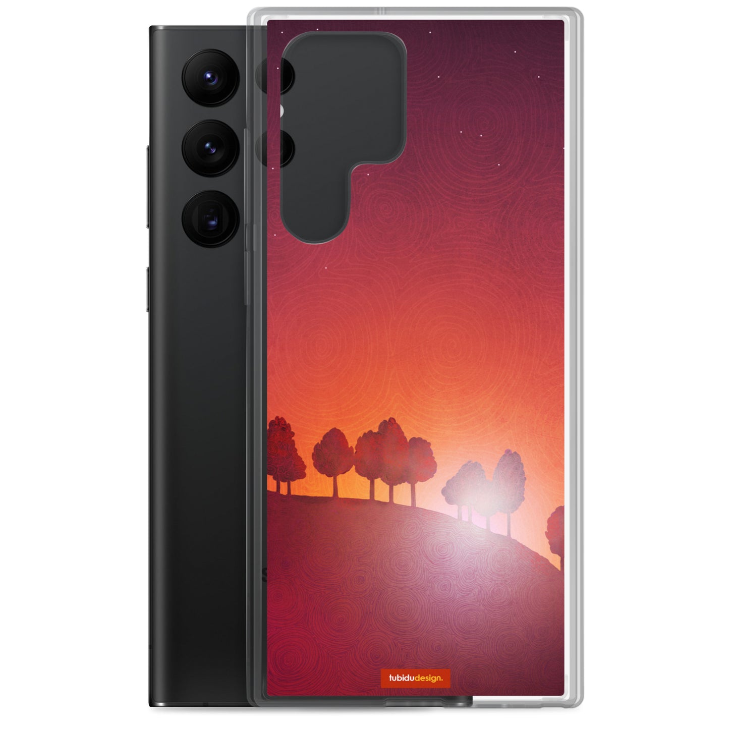 First streak of dawn (red) - Illustrated Samsung Phone Case