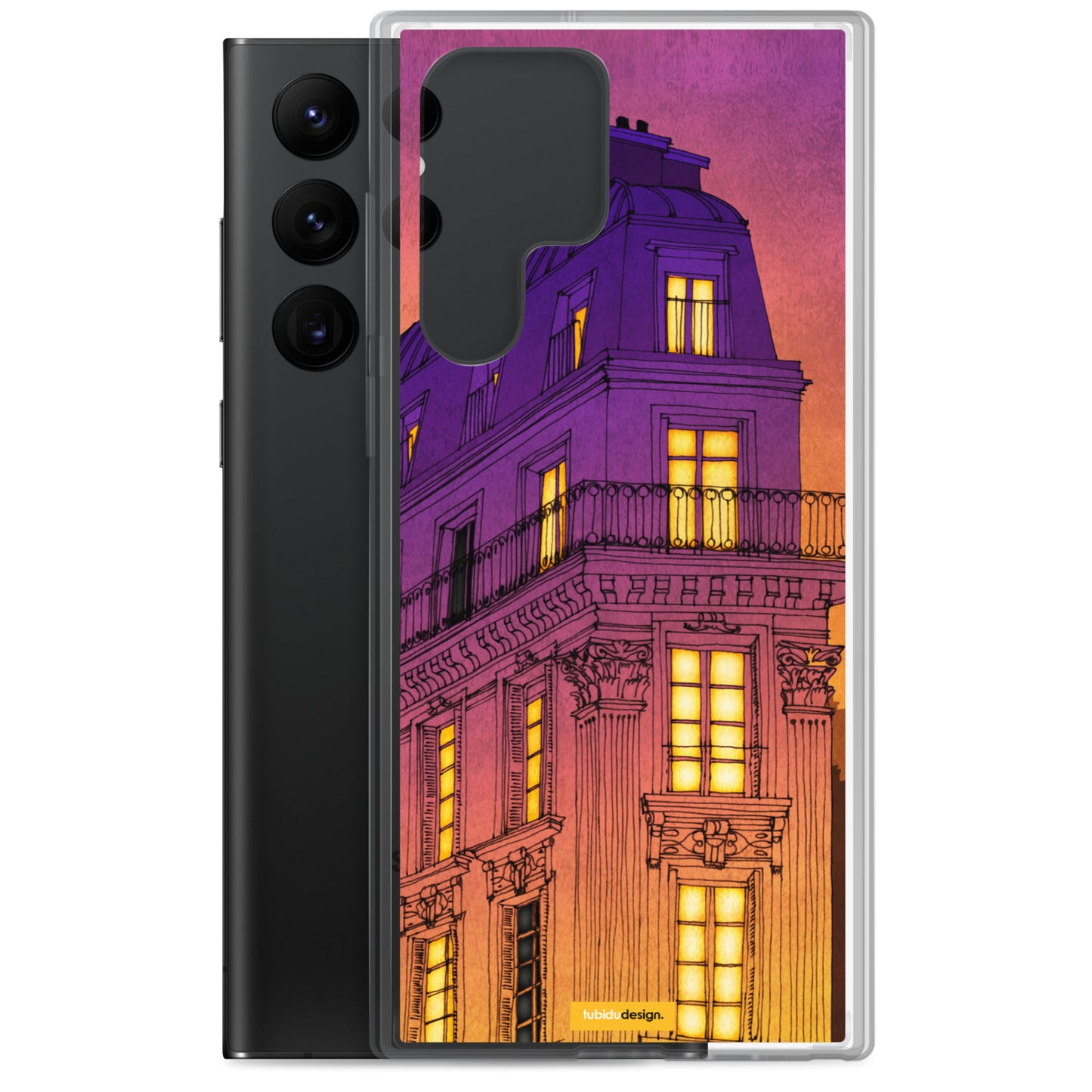 Boulevard de Magenta - Illustrated Samsung Phone Case