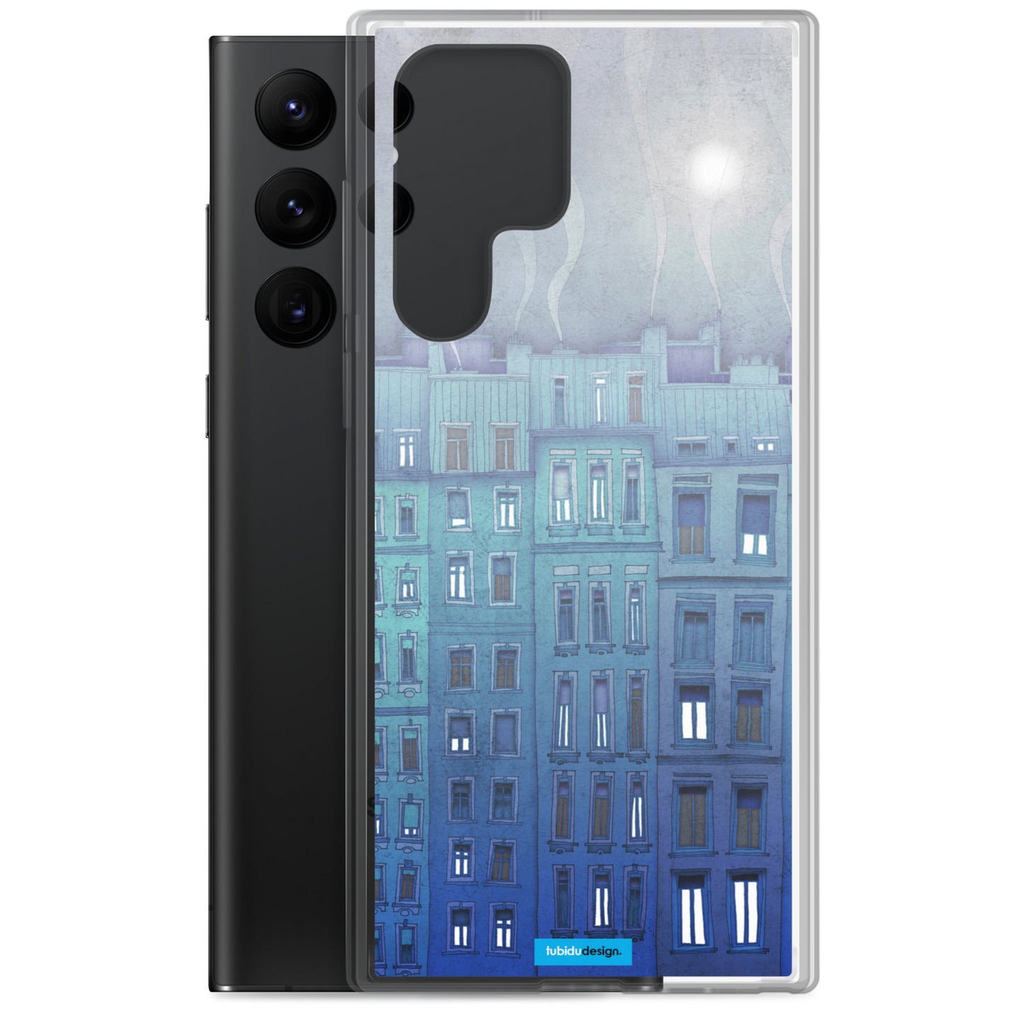 Foggy day in Paris - Illustrated Samsung Phone Case