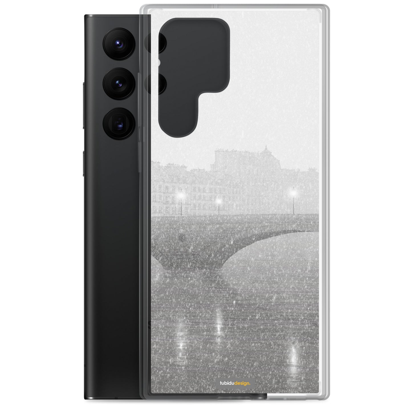 Ile Saint Louis (grey) - Illustrated Samsung Phone Case