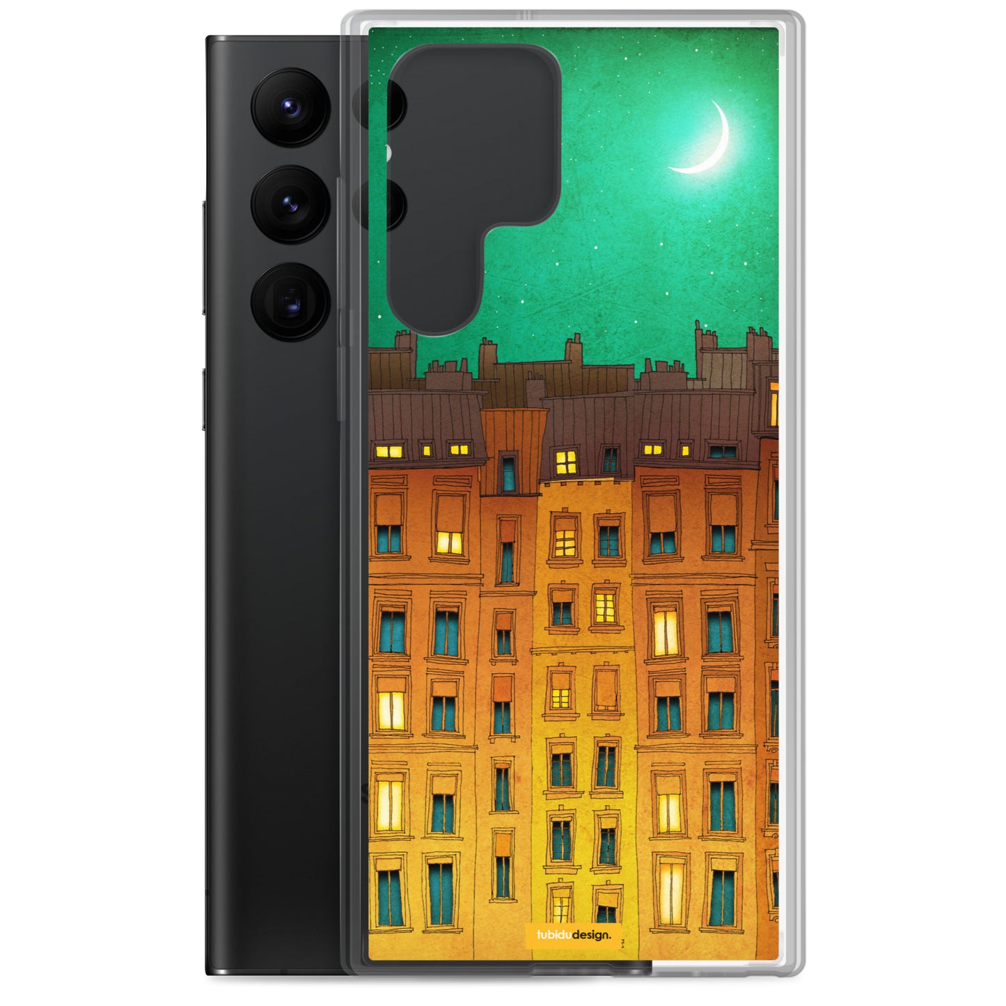 Midnight in Paris - Illustrated Samsung Phone Case