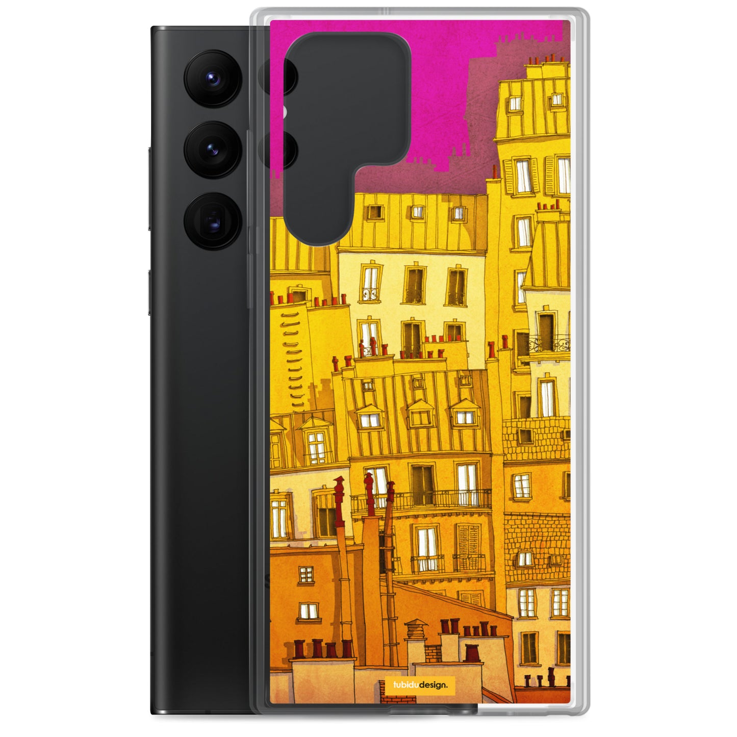 Paris Montmartre (colored version) - Illustrated Samsung Phone Case