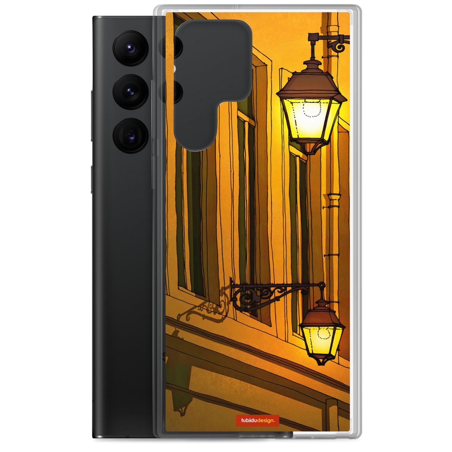 Quai St Michel (yellow) - Illustrated Samsung Phone Case