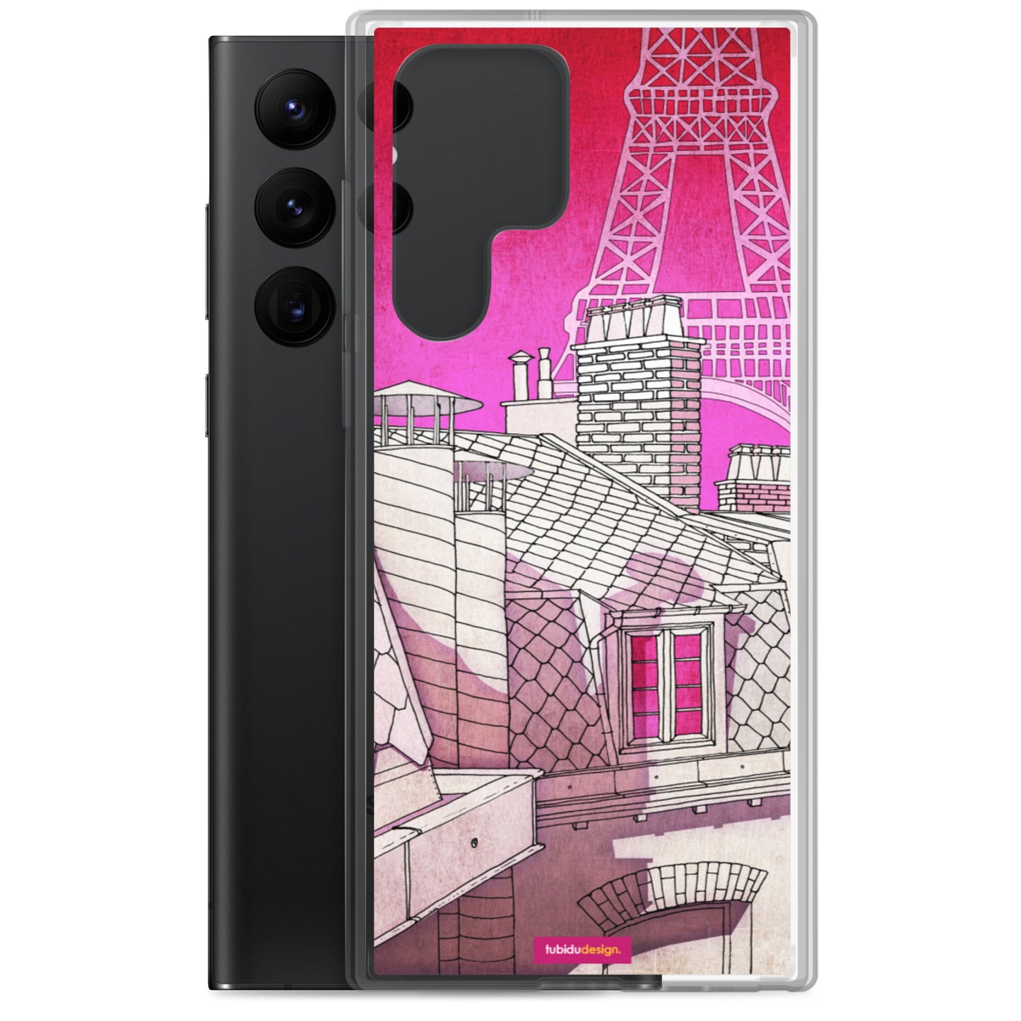 Paris rooftops - Illustrated Samsung Phone Case