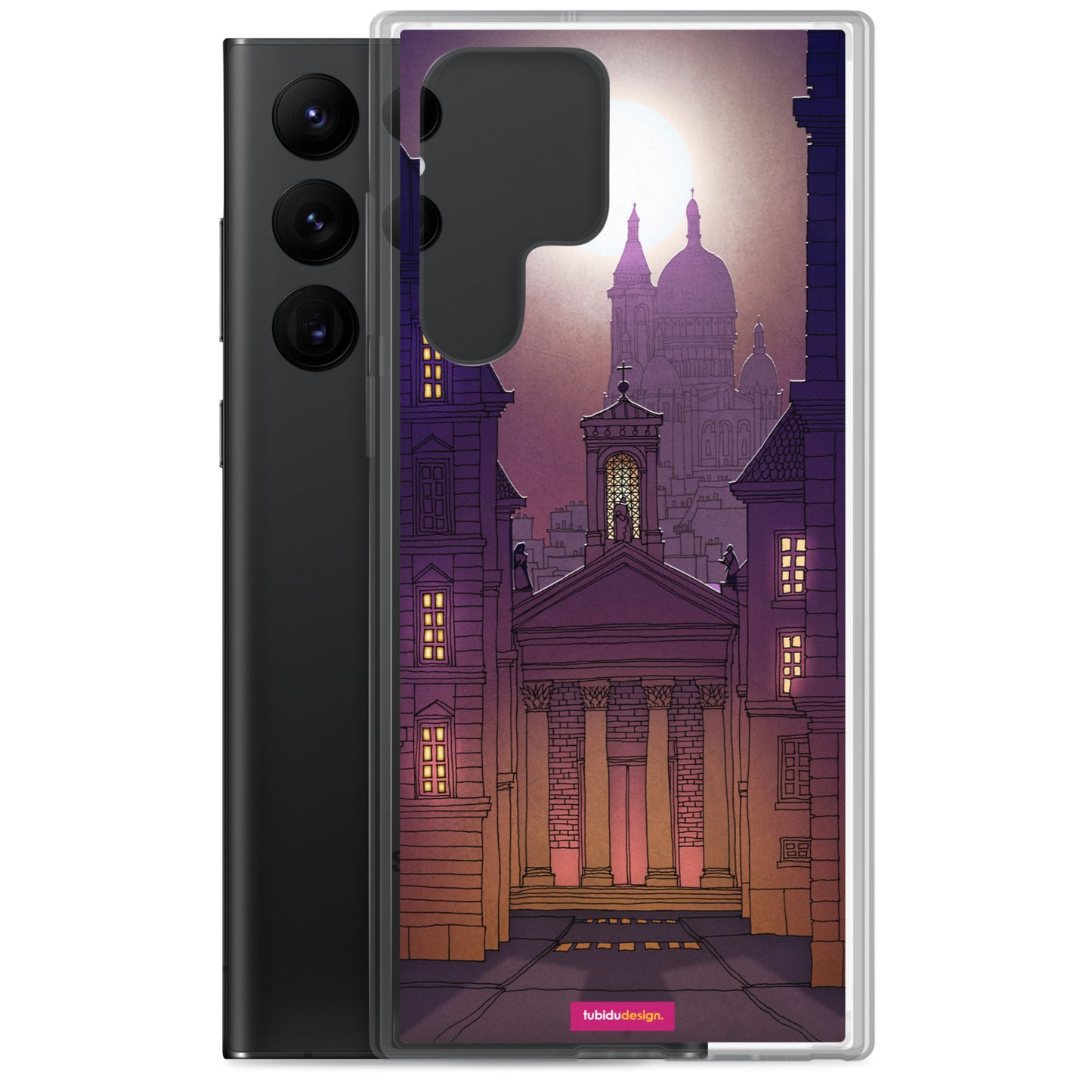 Sacre Coeur (deep purple) - Illustrated Samsung Phone Case