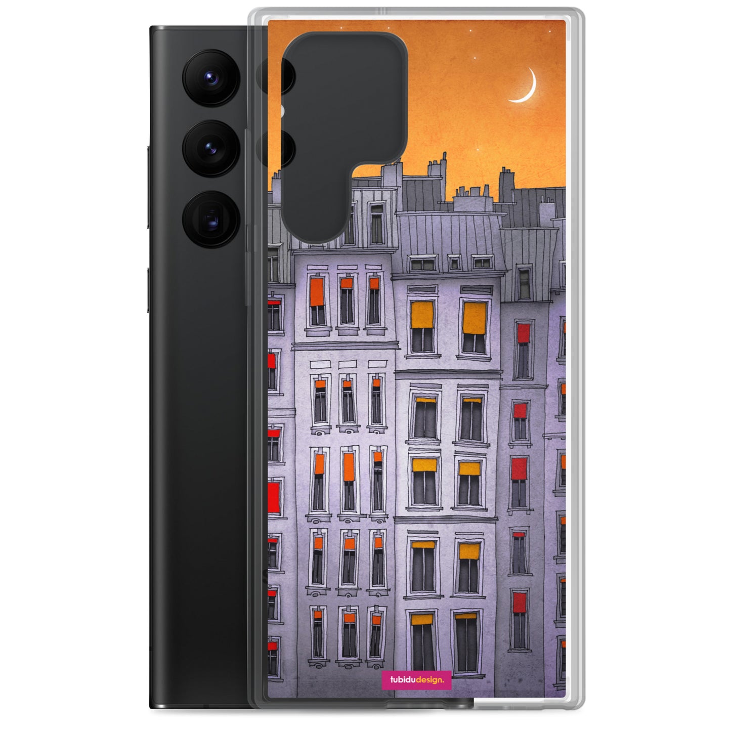 Sleepy houses - Illustrated Samsung Phone Case