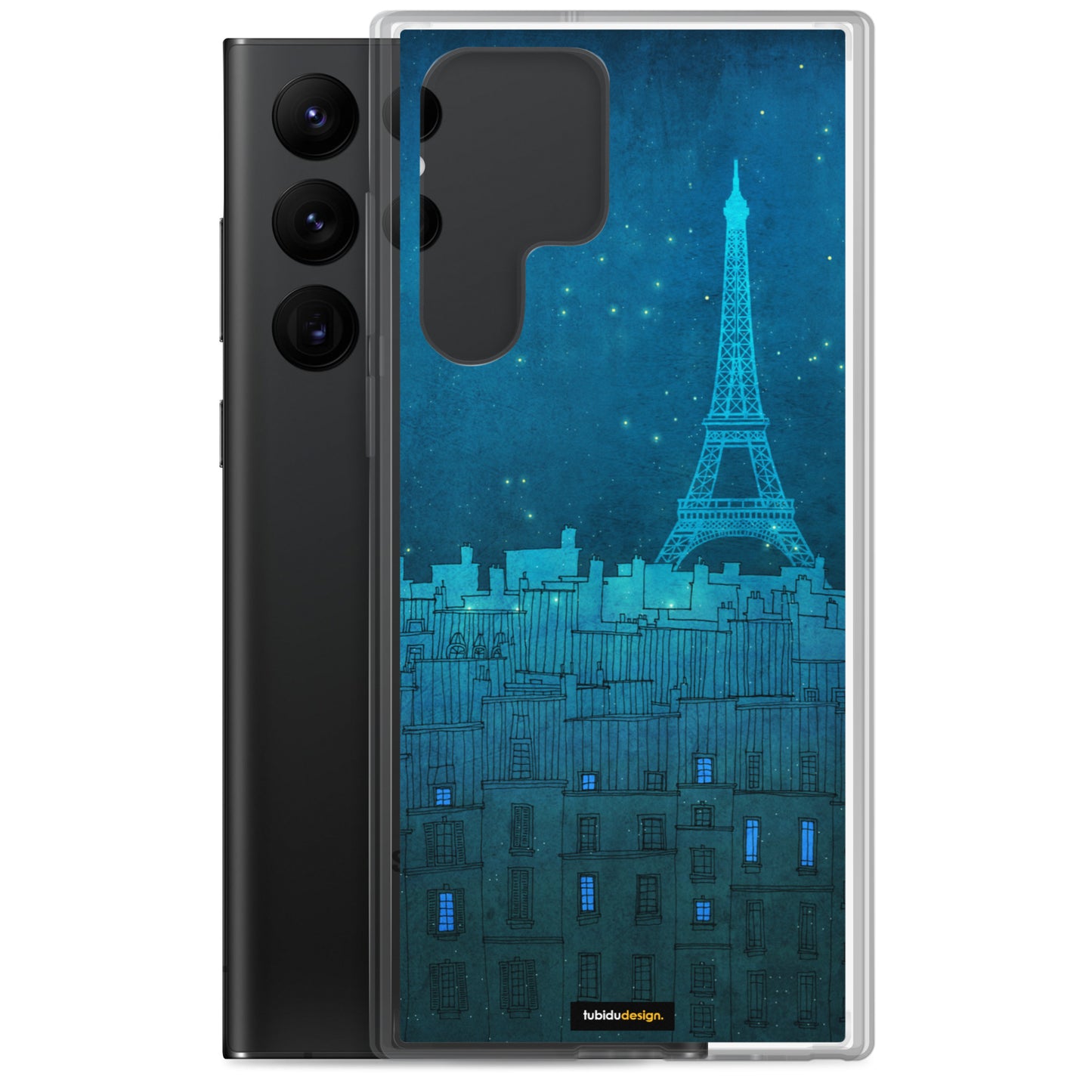The Eiffel tower in Paris - Illustrated Samsung Phone Case