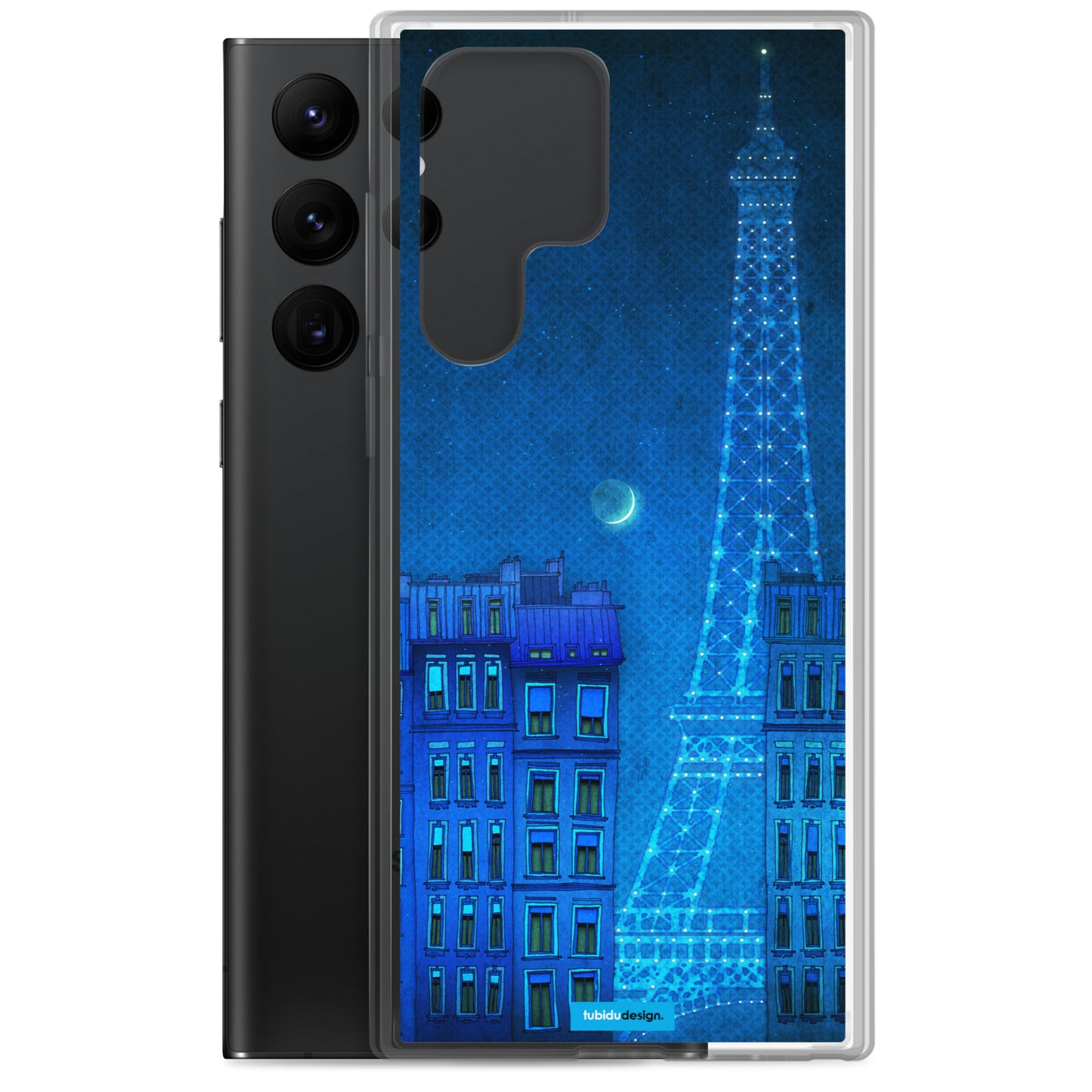 The lights of the Eiffel tower - Illustrated Samsung Phone Case