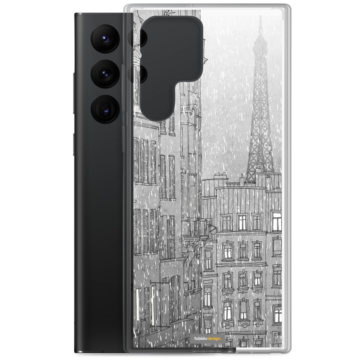Paris in winter - Illustrated Samsung Phone Case