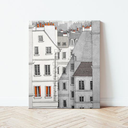 Paris, Rue St Croix - Canvas Art Print