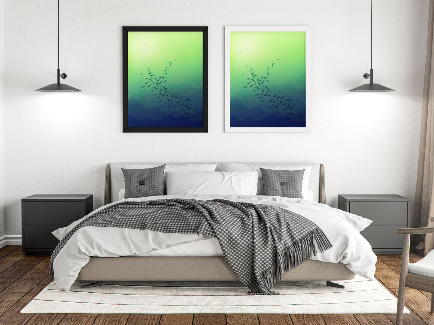 Awakening (green) - Framed Art Print
