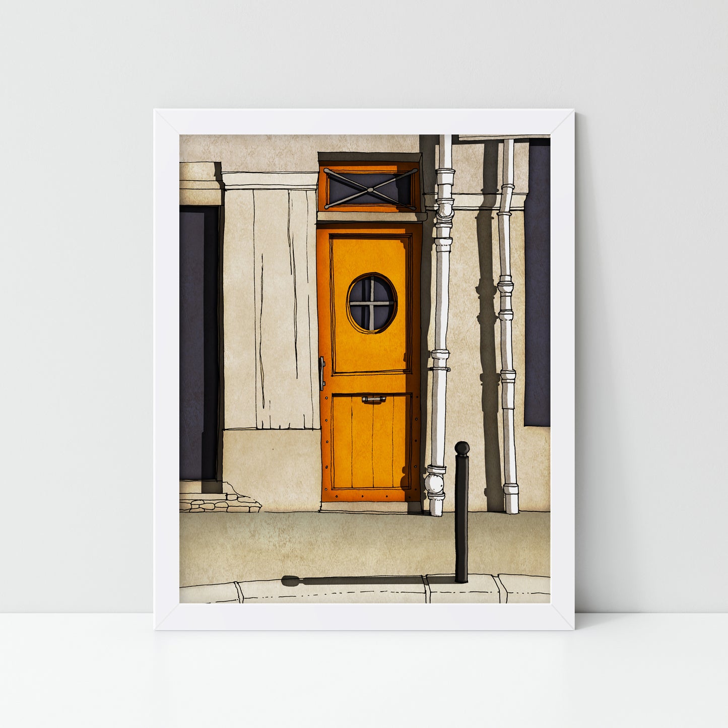 The secret door - Framed Art Print