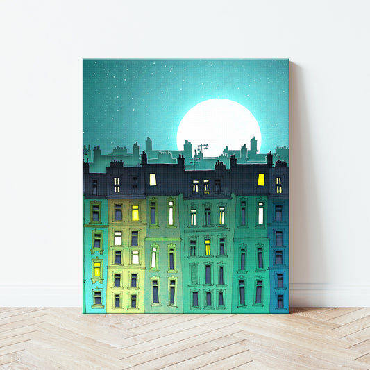 Song to the Moon (vertical) - Canvas Art Print