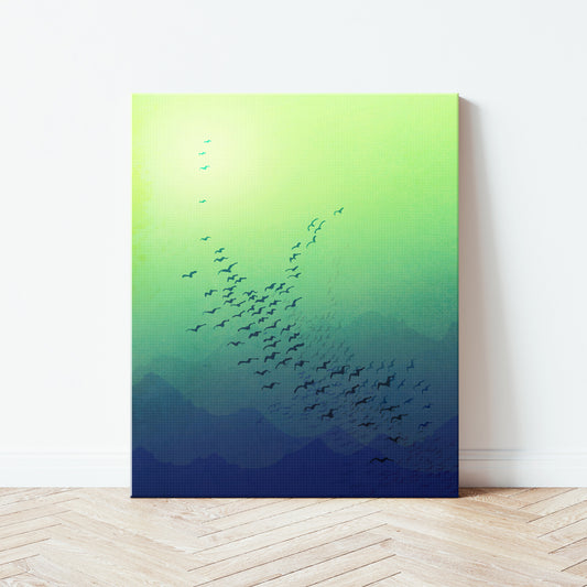 Awakening (green) - Canvas Art Print