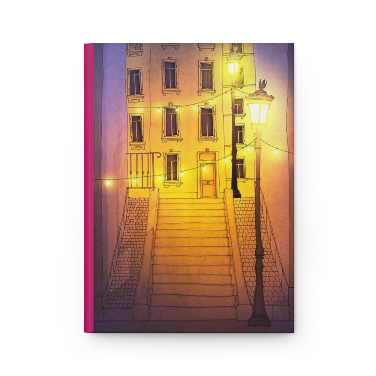 Night walking (purple) - Paris Art Journal No.17