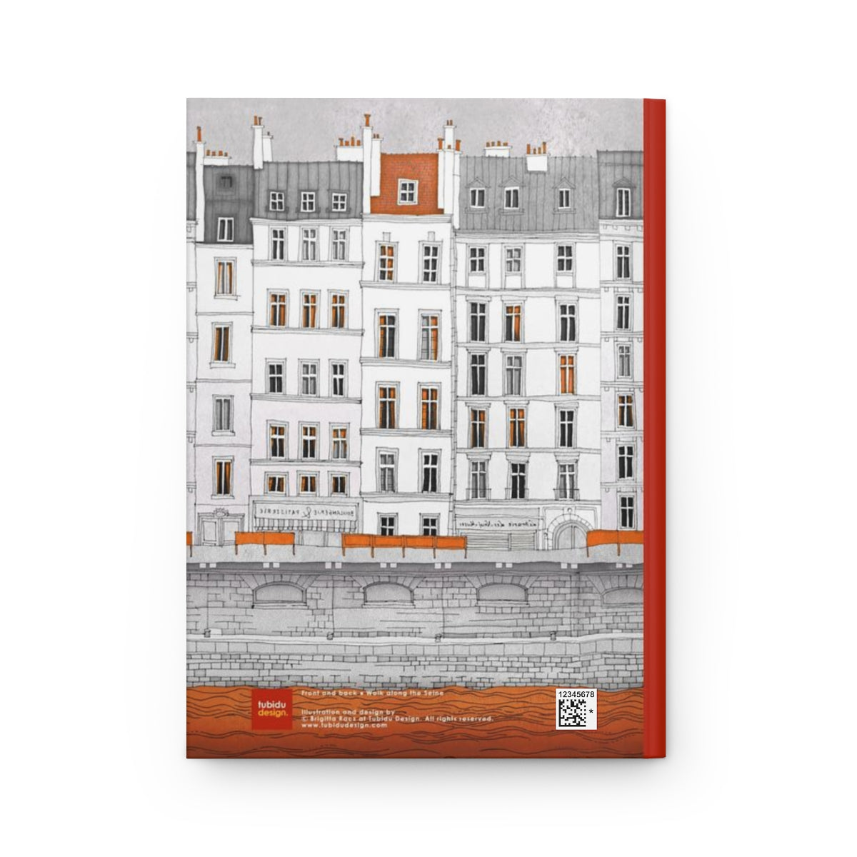 Walk along the Seine (red) - Paris Art Journal No.29