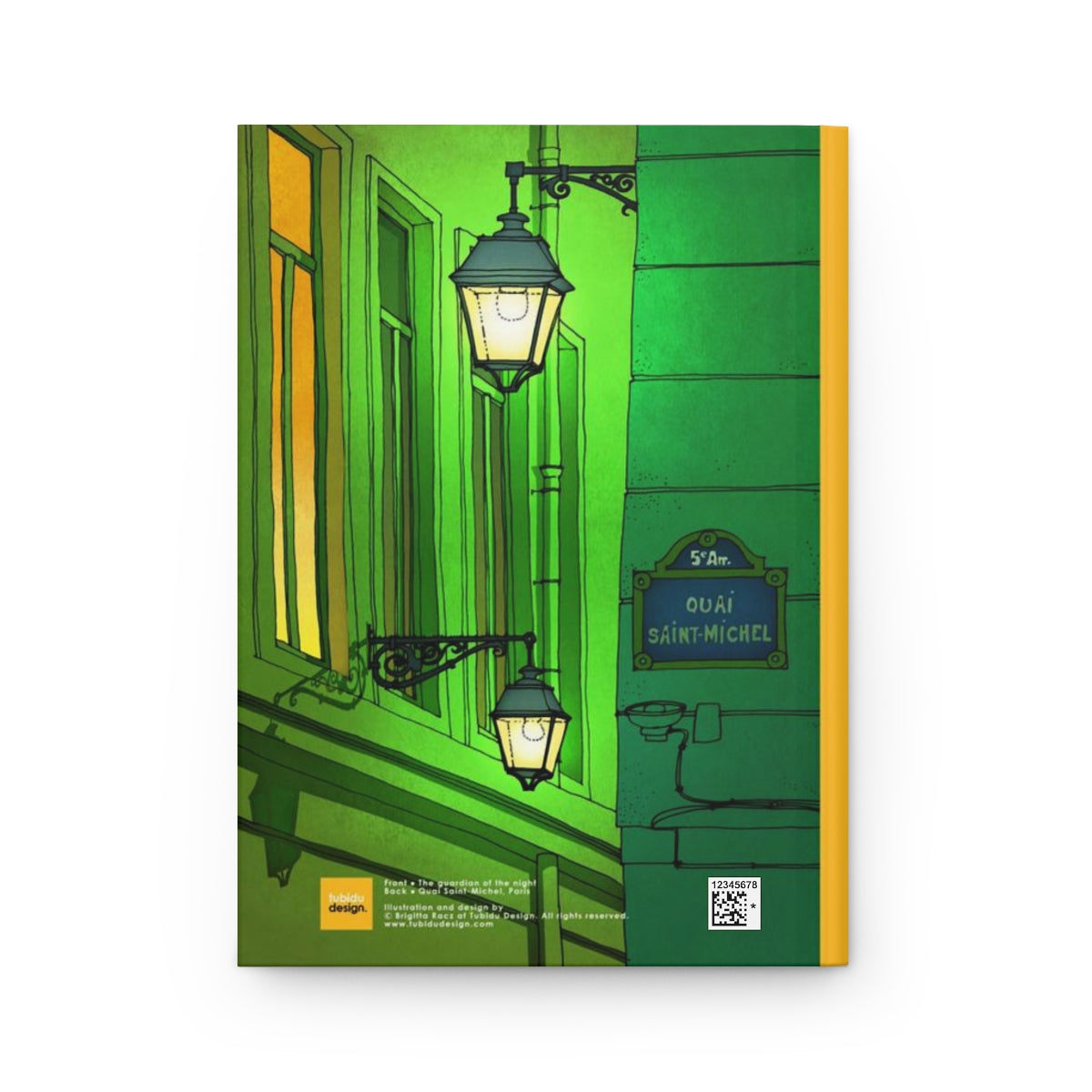 Quai Saint Michel (green) & The guardian of the night - Paris Art Journal No.27