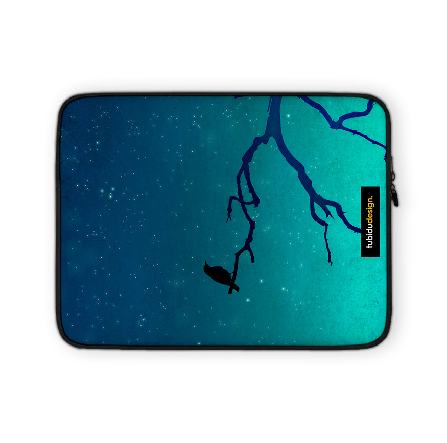 And then only the silence remains...  - Illustrated Laptop Sleeve