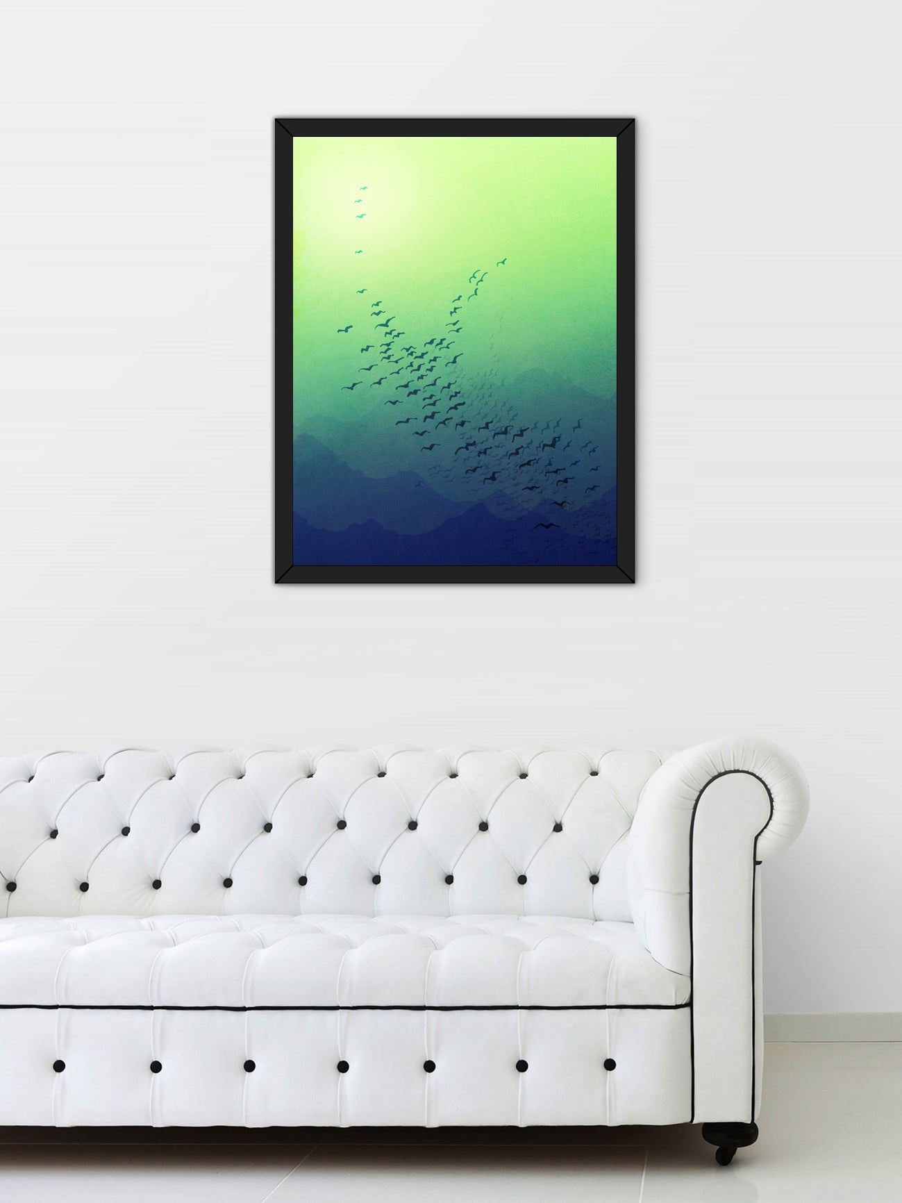 Awakening (green) - Framed Art Print