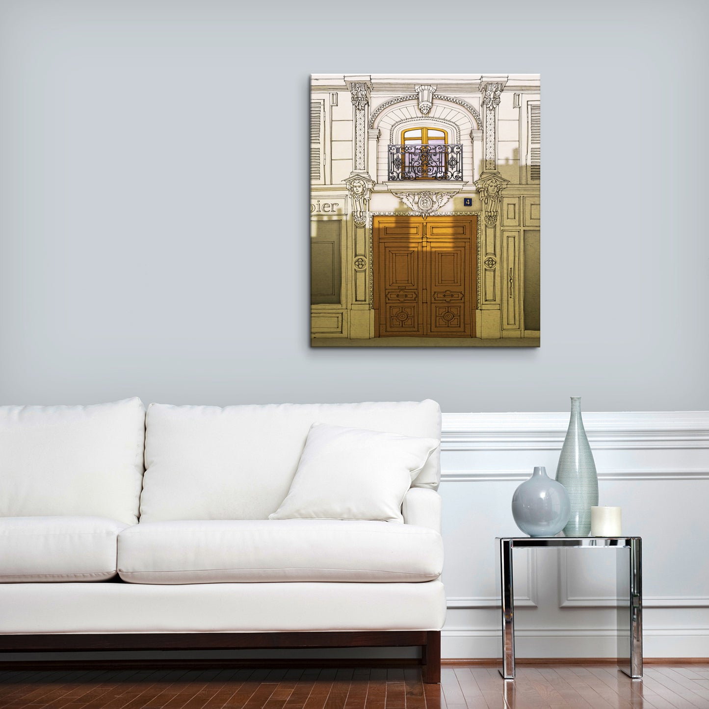 Fight for the light (brown) - Canvas Art Print