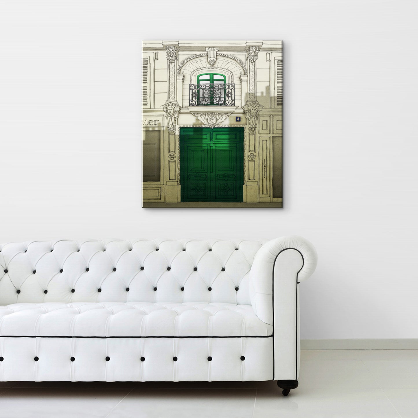 Fight for the light (green) - Canvas Art Print