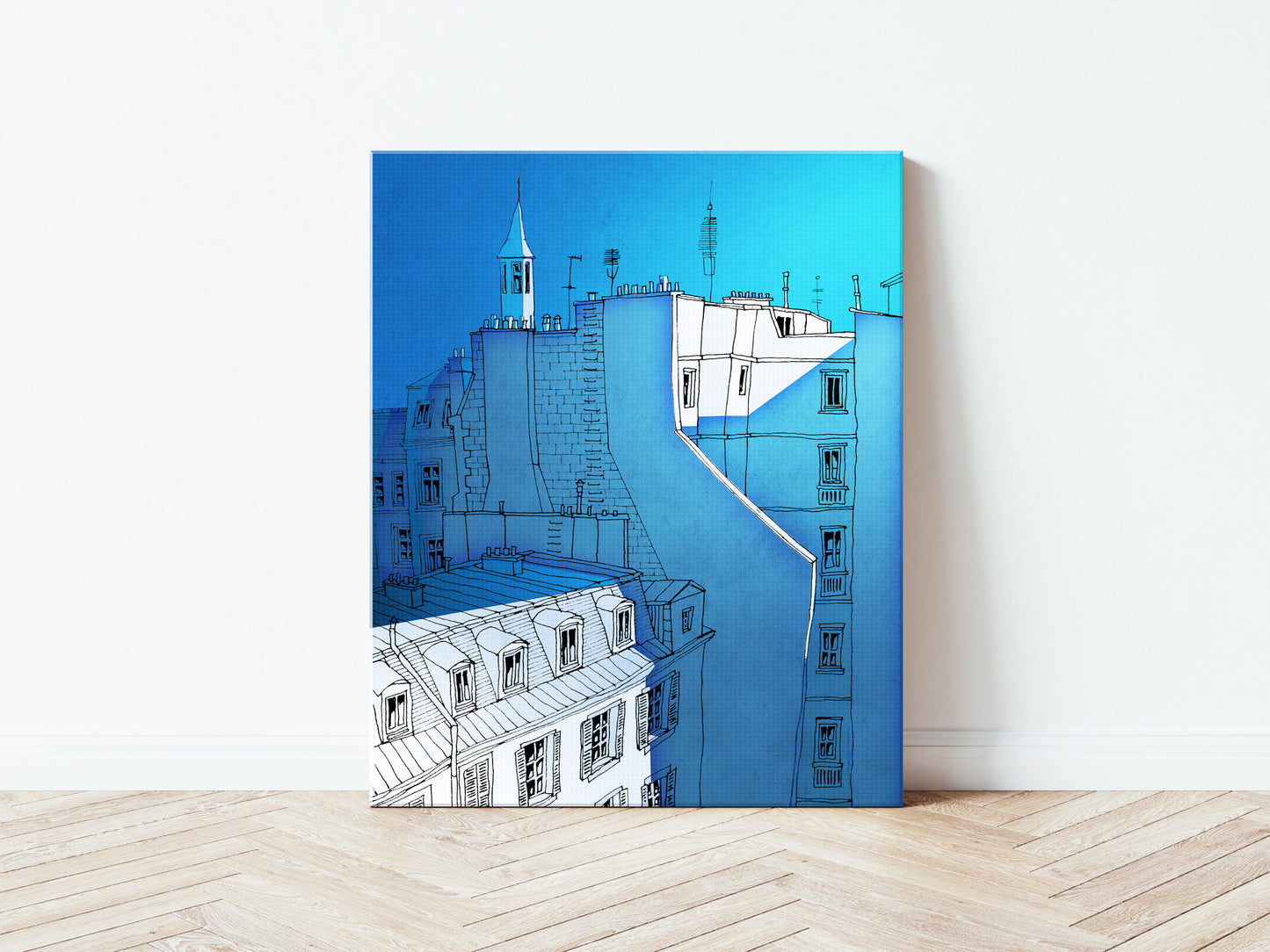 In an old house in Paris - Canvas Art Print