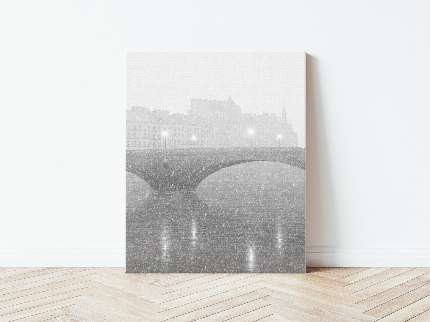 Ile Saint Louis (grey) - Canvas Art Print