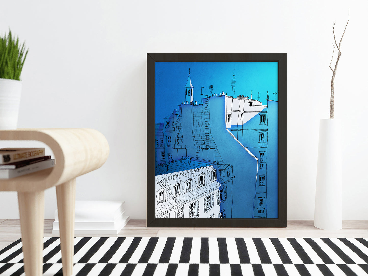 In an old house in Paris - Framed Art Print