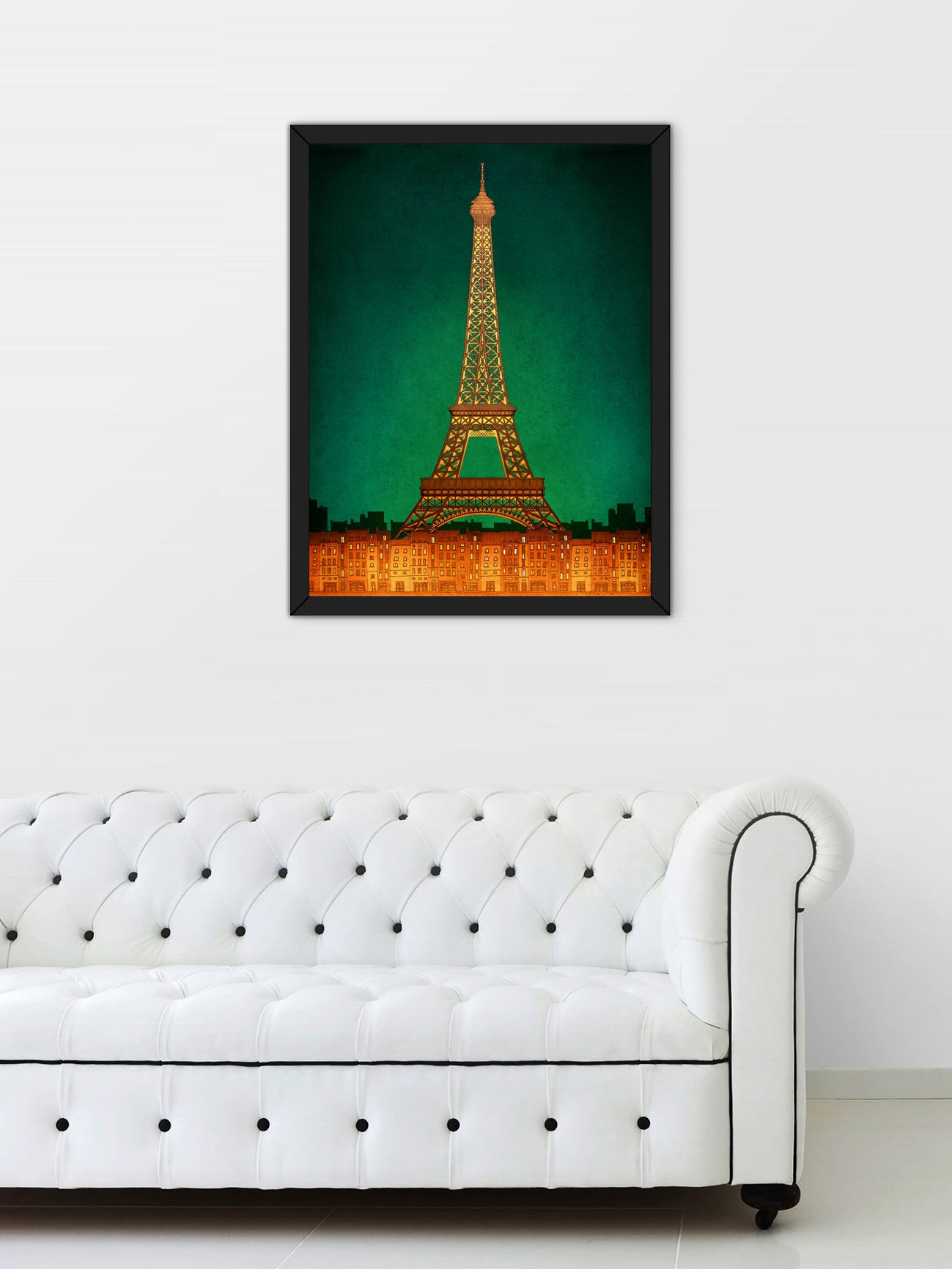Paris by night - Framed Art Print