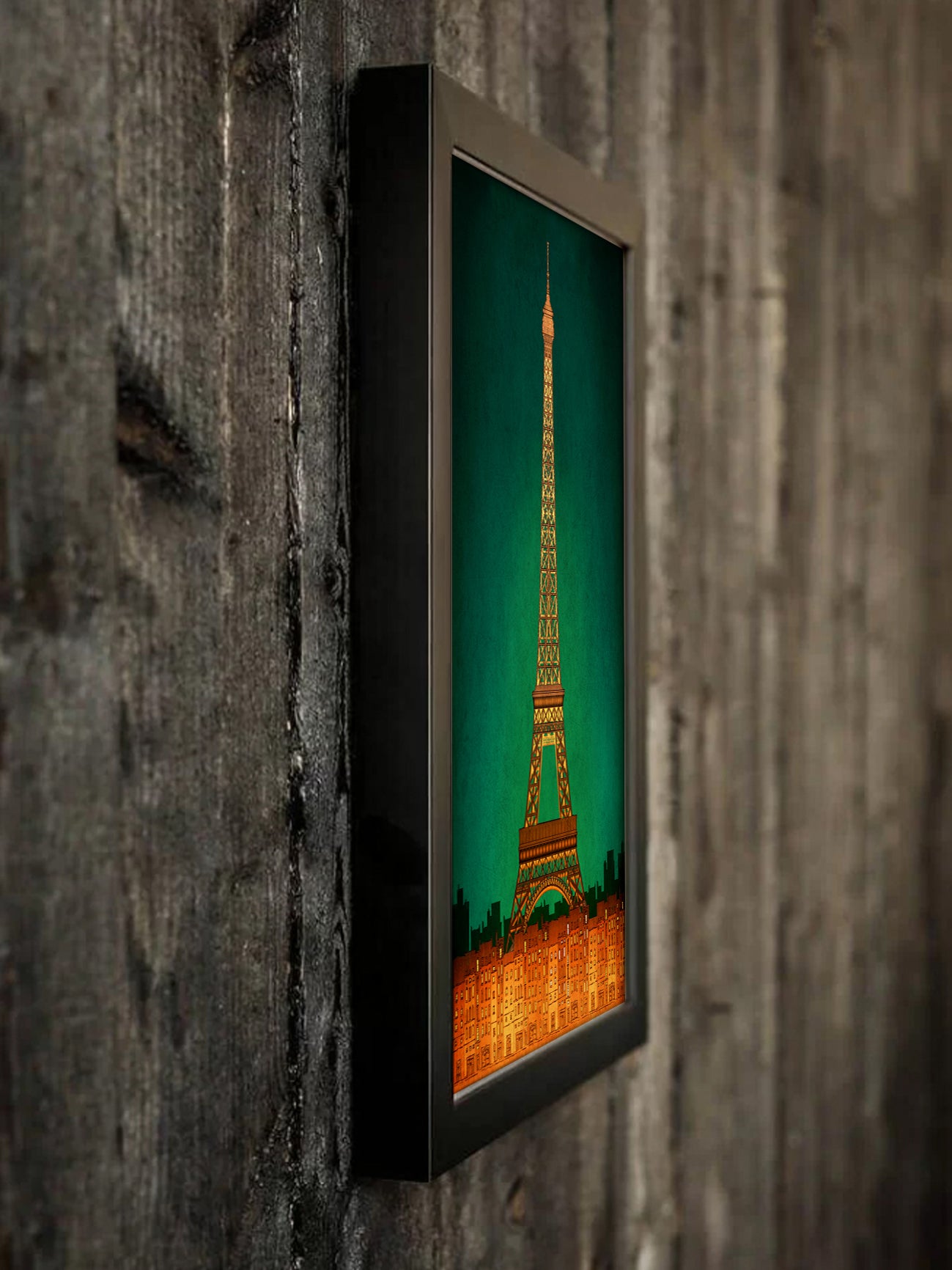 Paris by night - Framed Art Print