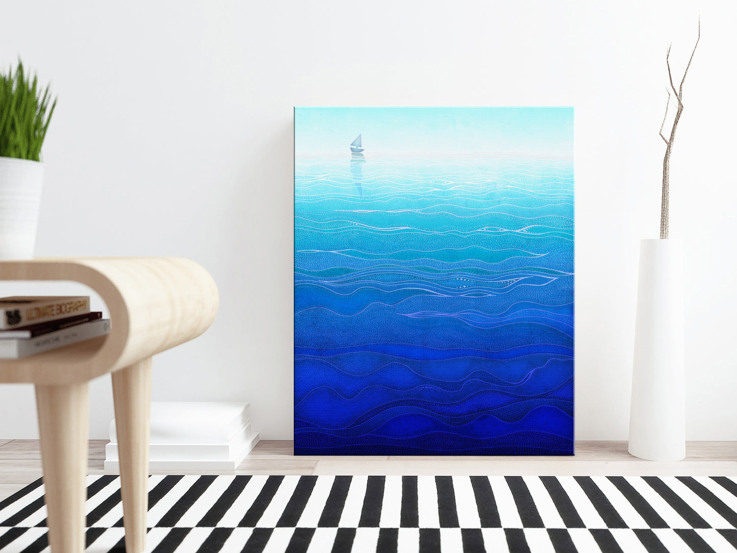 Lonely way - Canvas Art Print