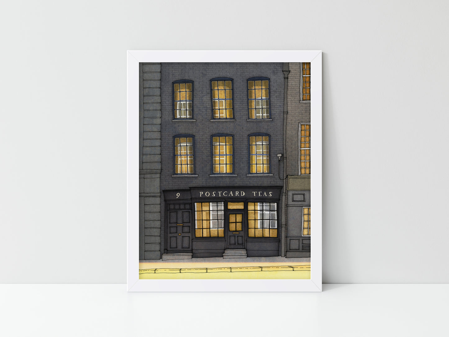 London, Postcard Teas - Framed Art Print