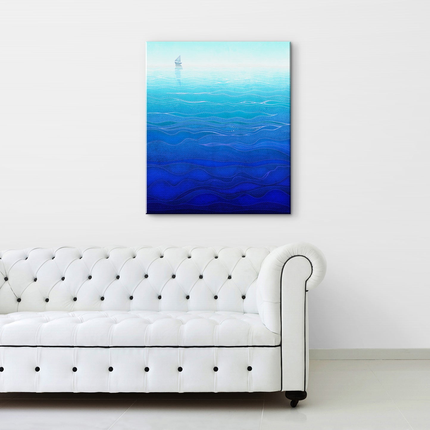 Lonely way - Canvas Art Print