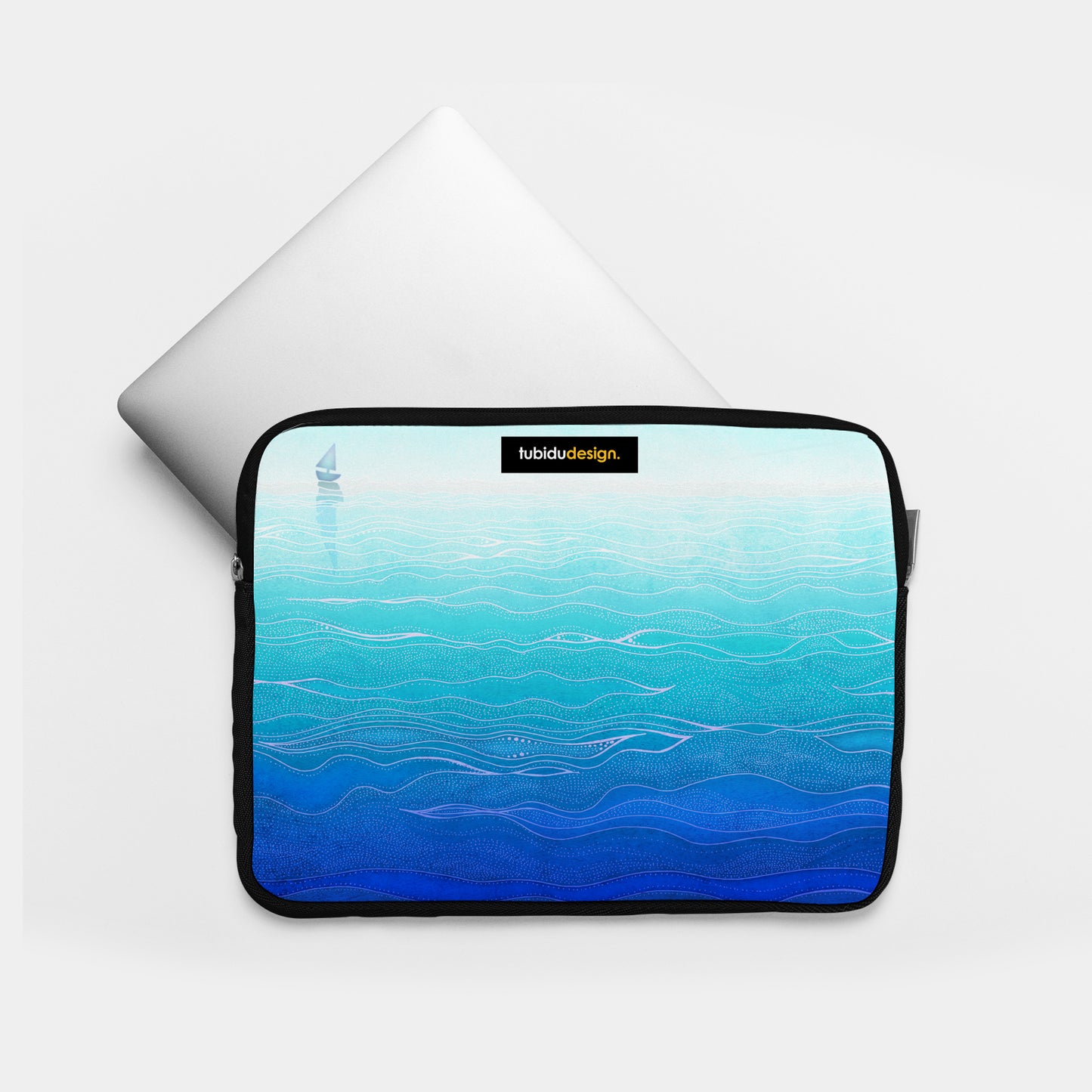 Lonely way - Illustrated Laptop Sleeve