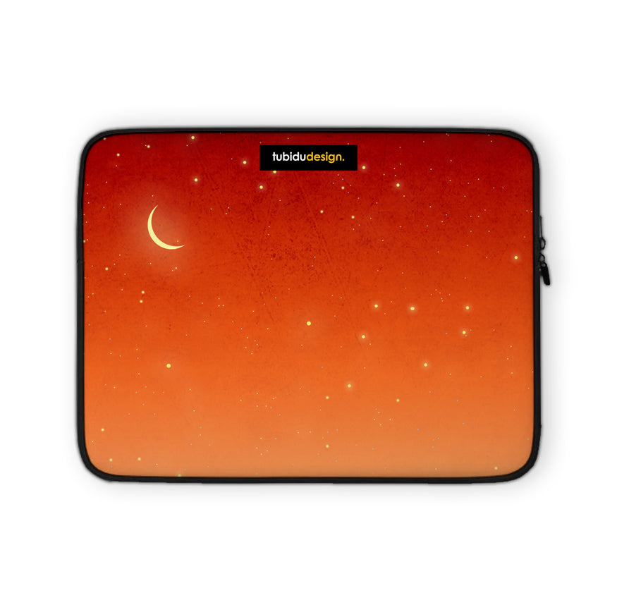 Moonrise (red) - Illustrated Laptop Sleeve