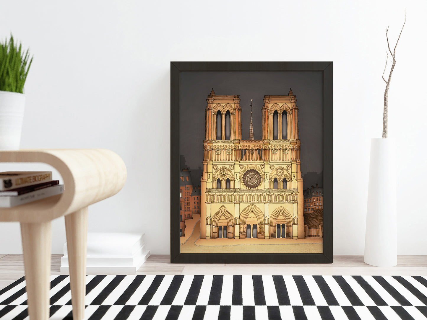 The Notre Dame in Paris - Framed Art Print