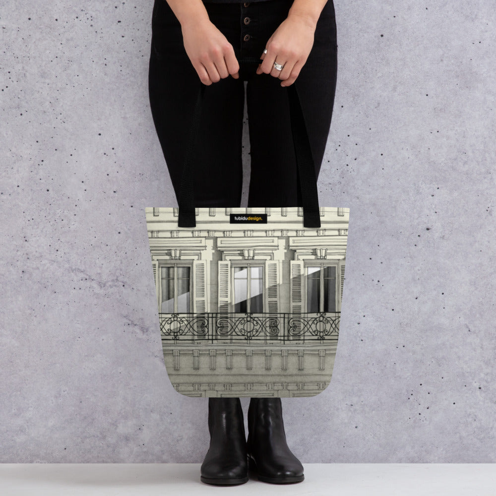 Paris balcony - Illustrated Tote bag