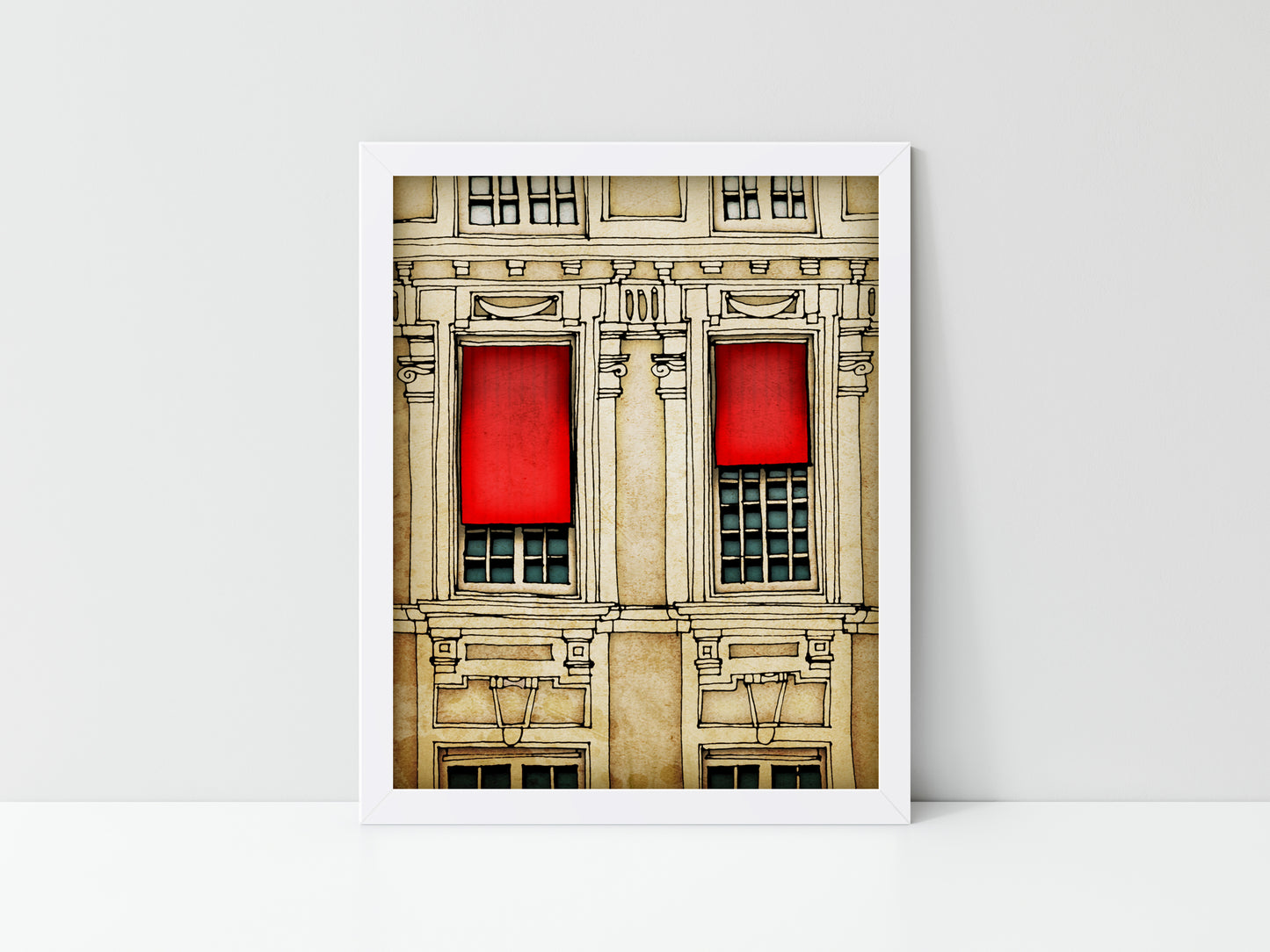 Paris Centre - Framed Art Print