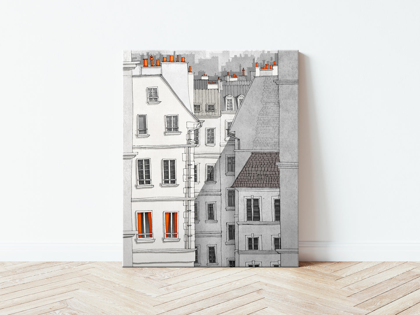 Paris, Rue St Croix - Canvas Art Print