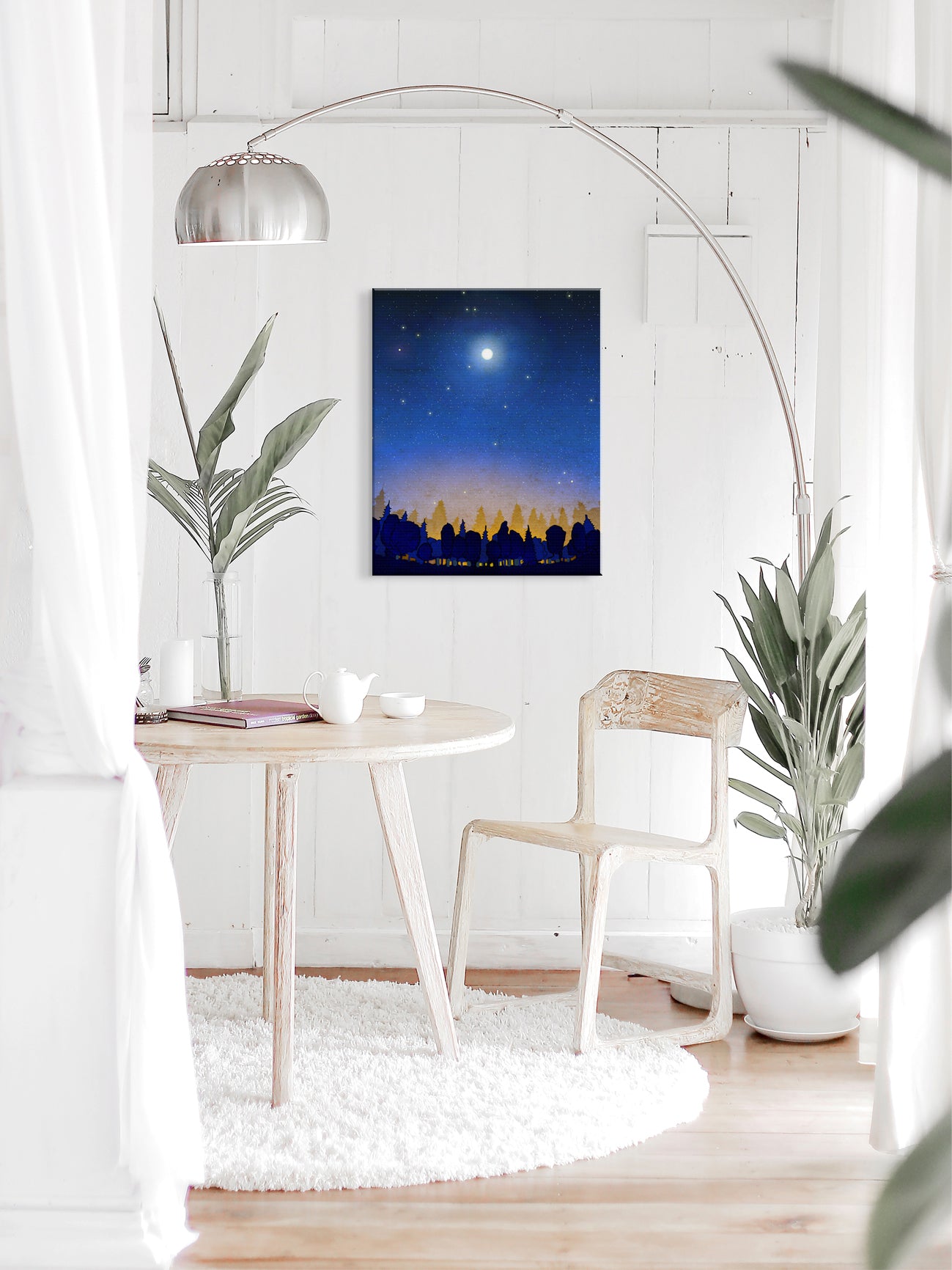 The secret of the night forest (vertical) - Canvas Art Print
