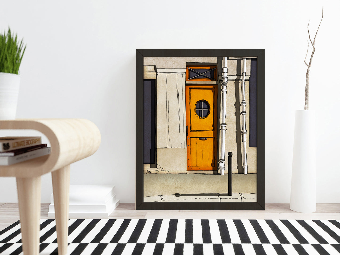 The secret door - Framed Art Print