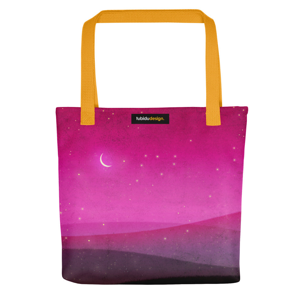 Moonrise (pink) - Illustrated Tote bag