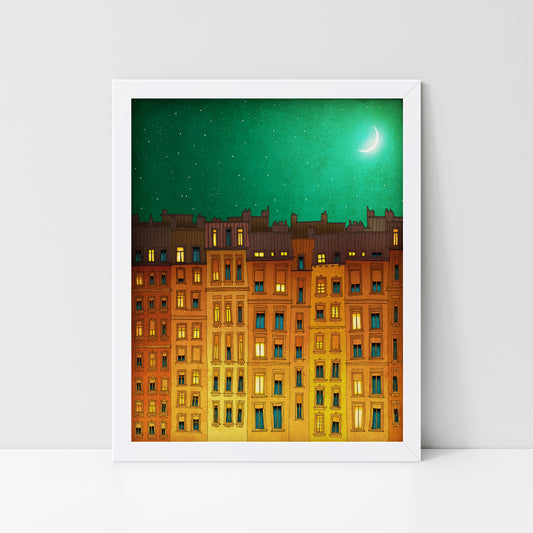 Midnight in Paris - Framed Art Print