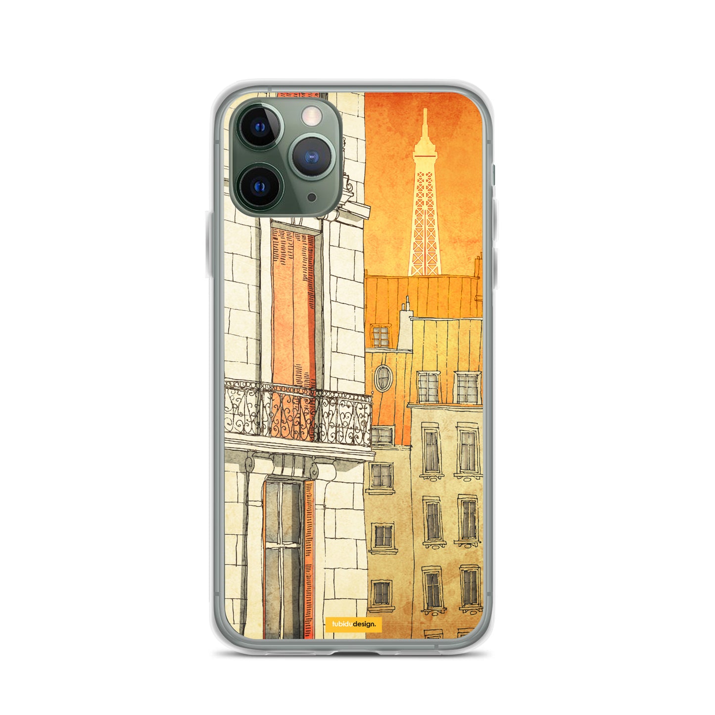 Paris windows - Illustrated iPhone Case