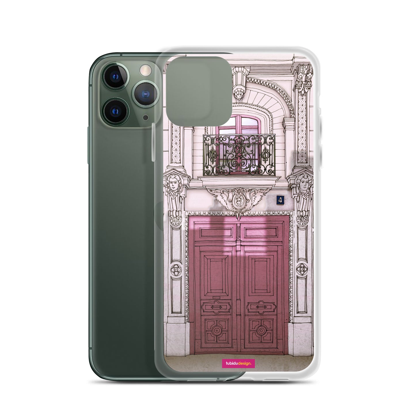 Fight for the light (rose) - Illustrated iPhone Case