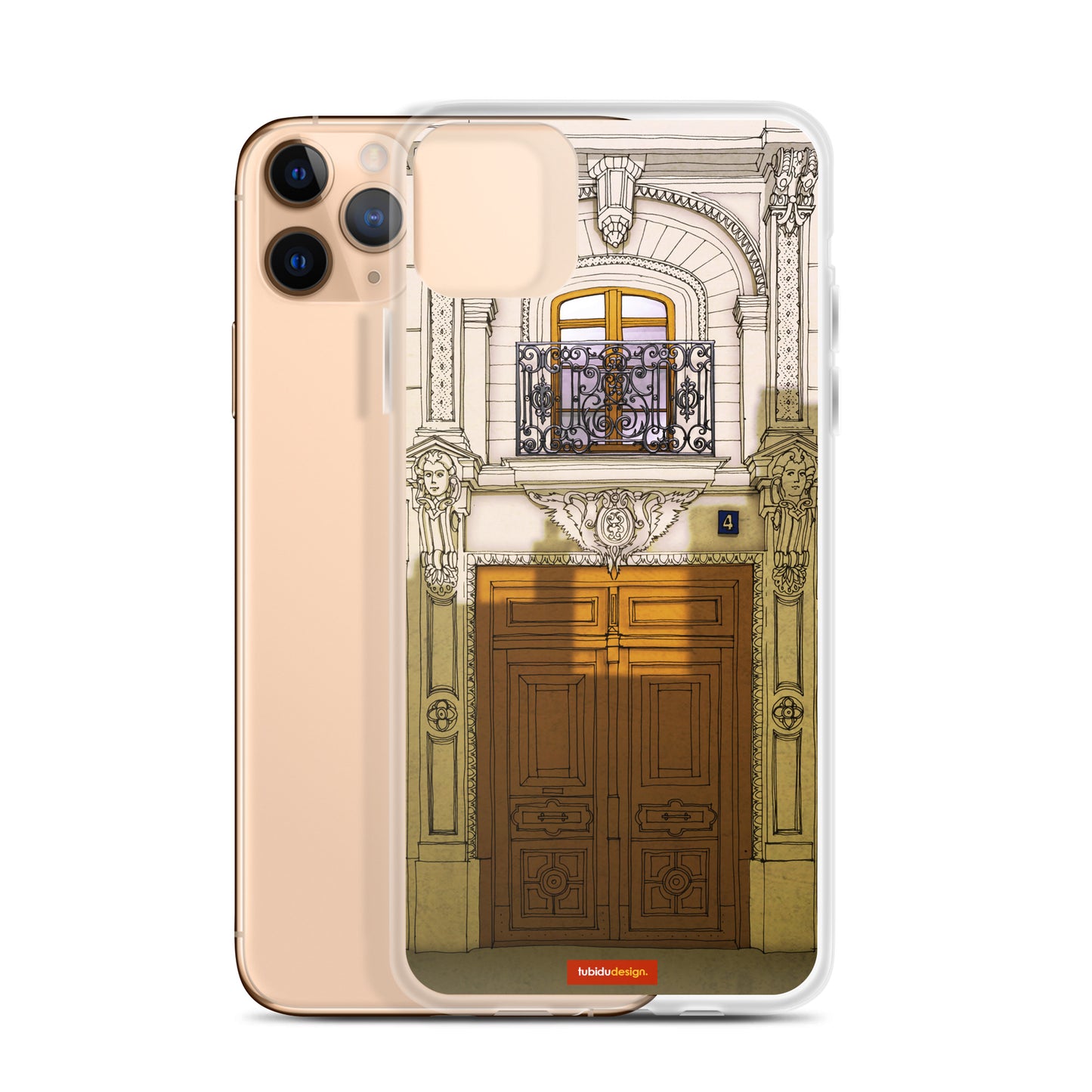 Fight for the light (brown) - Illustrated iPhone Case