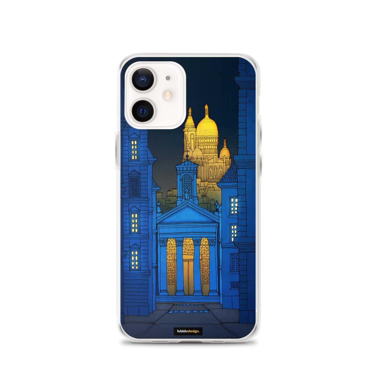 Sacre Coeur (blue) - Illustrated iPhone Case