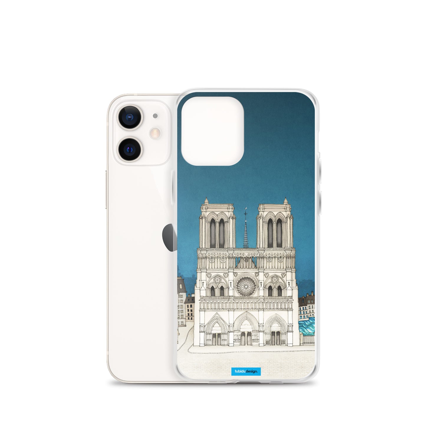 Paris Notre Dame - Illustrated iPhone Case