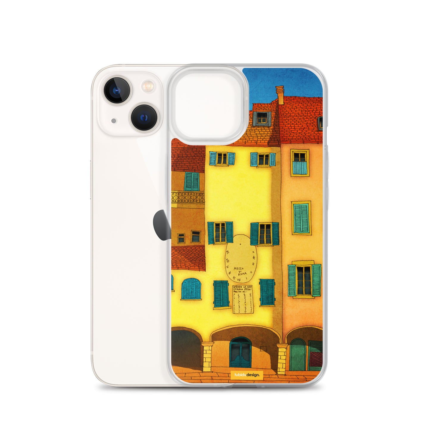 Italian facade (yellow) - Illustrated iPhone Case